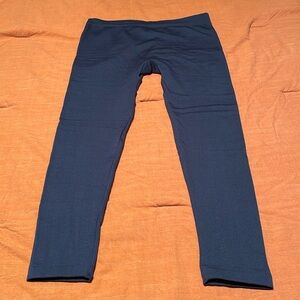Navy Fleece Tights